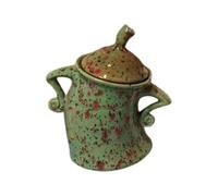 (Green) Canister With Attitude Cute Sassy Storage Canister Fun Ceramic Desktop Ornaments