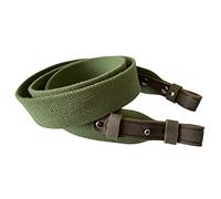Green Canvas with Leather Rifle Sling Shotgun Air Gun Strap Hunting Shooting