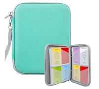 Green Card Case for Yoto Card Binder Holder 120 Pockets Card Binder with Zipper, Portable Organizer for Yoto Player Audiobook Cards, Mini Card Storage