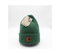(Green) Carhartt Hat Beanie Unisex Acrylic Winter Pull On Closure Knit Cap Soft Knit