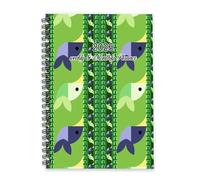 Green Cartoon Bird 2026 Planner Diary A5 To Do List Notebook Notepad Diary for Men 2026 A5 Weekly Planner Notebook for Student Week To View Monthly Year with Dotted Line Note Page Slim