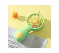 (Green) Cartoon Cute Snail Handheld Usb Rechargeable Mini Fan Portable And Adorable