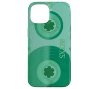 Green Cassette Tape Deck Recorder 80s 90s Retro Vintage Case for iPhone 15