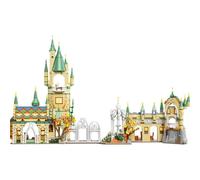 Green Castle Building Blocks Set, 1555 PCS Mini Architecture Castle Building Kits, Micro Architectural Bricks Model Toys Collectible, Gifts for Kid and Adult