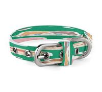 Green Cat Stationery Dog Collar Classic Adjustable Pet Collar Soft and Fancy,Dog Collars Easy Clean and Comfortable for Small Medium Dogs Pet Supplies Accessories