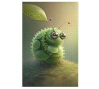 Green Caterpillar Jigsaw Wooden Puzzles for Adults 1000 Piece Puzzle Challenging Game Toys Birthday Gift for Adults Kids Boys Girls 78×53cm
