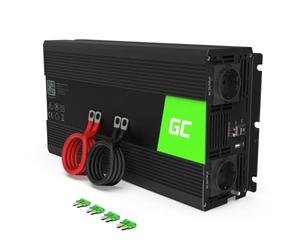 Green Cell 1500 W / 3000 W 24 V to 230 V Volt Car Voltage Converter Inverter Power Solar Inverter DC AC Converter Current Transformer Vehicles Caravan Car Modified