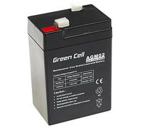 Green Cell 6V 4.5Ah (4.6mm) 4500mAh VRLA AGM Battery