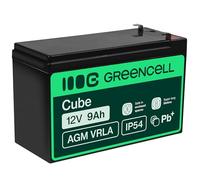 Green Cell AGM 12V 9Ah VRLA Lead Battery Lead Battery Replacement Battery Gel Battery Cycle Resistant Unbemann UPS UPS Emergency Power UPS UPS System UPS System Backup Battery AGM06