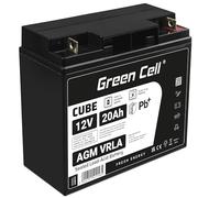 Green Cell AGM 12V 20Ah Rechargeable Sealed Lead Acid Battery Maintenance-Free Replacement Battery for Electric Motorbikes Wheelchair Forklifts Golf Cart