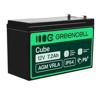 Green Cell AGM 12V 7.2Ah Battery VRLA Lead Battery Lead Battery Replacement Battery Gel Battery Cycle Resistant Unmanned Toy Electric Toy Alarm Emergency Power Children's Vehicles Children's Quad Bike