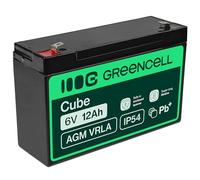 Green Cell AGM 6V 12Ah VRLA Lead Battery for Toys and Clippers