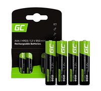 GREEN CELL Battery 950 mAh 1.2 V [Pack of 4] Batteries AAA, AAA Rechargeable Batteries, Ready to Use, Low Self-Discharge, No Memory Effect, AAA Batteries Set