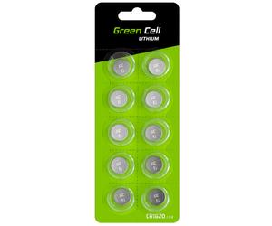 Green Cell CR1620 3V 70mAh lithium battery - 10 pcs.