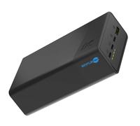 Green Cell Power Bank 30000mAh 22.5W 4 USB-A/USB-C Fast Charge Display Black