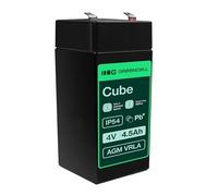 Green Cell® Rechargeable Battery AGM 4V 4.5Ah VRLA Gel Battery Lead Cycles Maintenance Free Waterproof Battery | Toys | Alarm Installations | Crate | Scales | Security Systems