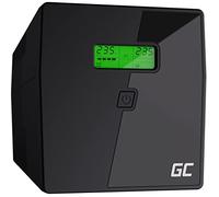 Green Cell® UPS 1000VA (700W) 230V Power Supply Uninterruptible Line-Interactive AVR Pure Sine Wave Uninterruptible Power Supply USB/RJ45 2X Schuko 2X IEC LCD Sockets