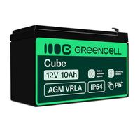 Green Cell VRLA AGM Battery 12V 10Ah - Lead Acid Replacement for UPS Systems, Children's Vehicles Emergency Power and Frequent Cycle Applications (Gel Battery)