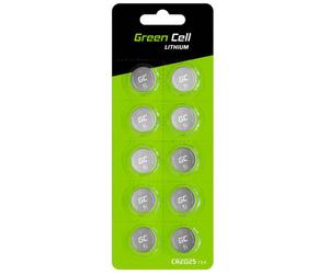 Green Cell XCR04 CR2025 Battery Pack 3V 160mAh 10 Pieces Lithium