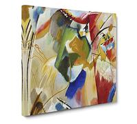 Green Center by Wassily kandinsky Canvas Print | Gallery Wrapped 30mm Frame Wall Art | 20x20 inches | Ready to Hang | Classic Picture | Living Room Bedroom Lounge Office