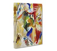 Green Center By Wassily Kandinsky Canvas Print | Gallery Wrapped 30mm Frame Wall Art | 30x20 inches | Ready to Hang | Classic Picture | Living Room Bedroom Lounge Office