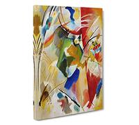 Green Center By Wassily Kandinsky Canvas Print | Gallery Wrapped 30mm Frame Wall Art | 30x20 inches | Ready to Hang | Classic Picture | Living Room Bedroom Lounge Office