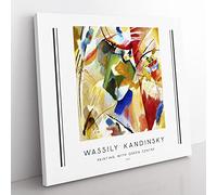Green Center By Wassily Kandinsky Exhibition Museum Classic Painting Canvas Wall Art Print Ready to Hang, Framed Picture for Living Room Bedroom Home Office Décor, 50x50 cm (20x20 Inch)