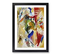 Green Center by Wassily Kandinsky Framed Print | A2 Black Framed Wall Art | Ready to Hang | Modern Nature Picture | Living Room Bedroom Lounge Office