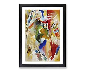 Green Center by Wassily Kandinsky Framed Print | A2 Black Framed Wall Art | Ready to Hang | Modern Nature Picture | Living Room Bedroom Lounge Office