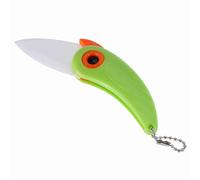 Green Ceramic Folding Knife for Kitchen Fruits and Vegetables Mini Bird