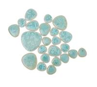 Green Ceramic Mosaic Pieces for DIY Craft and Home Decor 100g