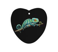 Green Chameleon Automotive Air Fresheners Mirror Aromatherapy Tablets Ornament Car Fragrance Scented Cards Love form