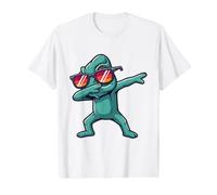 Green Chameleon Wearing Sunglasses Doing A Dab Dance Value Graphic T-Shirt