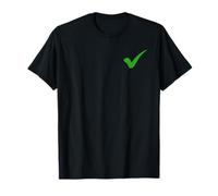 Green Check | Minimal Harmony Concept T-Shirt