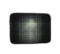 Green Checkered Pattern Printed 10 inch Laptop Case, Business/Office Commuter Laptop Case