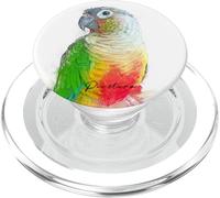 Green Cheeked Pineapple Conure Portrait Artwork Pet Gift PopSockets PopGrip for MagSafe
