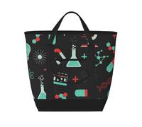 Green Chemistry And Science Patterns,Lunch Bags Large Capacity Insulated Tote Bag For Women Men Work Picnic Travel