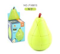 (green) Children's Fruit Rubik's Cube Suit Series Peach Pear Lemon Fruit Twist Square Toy