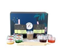 Green Chiller Fruit Bubble Tea Kit | 4 Different Fruit Tea Flavours | 4 - Popping Boba & Jelly Toppings | Vegan & Gluten free(Serves 4) | Tapioca pearls bubble tea | Green tea bags by Boba Bar London.
