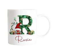 Green Christmas Character Name Mug Novelty Gift Present Personalised Customised Gift for Her Gift for Him Son Daughter Girlfriend Boyfriend Husband Wife Friends Secret Santa