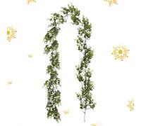 Green Christmas Garland - 180 cm Artificial Leaves - Flexible Christmas Decorations - for Door, Window, Home, Wall, Indoor and Winter Holidays