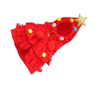 Green Christmas Pet Cloak with Star Festives Puppies Capes Winter Warm Dog Capes for Small Dogs and Cats Holiday Costume