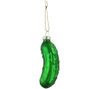 Green Christmas Pickle Tree Ornaments,Cute Glass Blown Green Pickle Cucumber Hanging Ornaments,Christmas Cucumber Pendant with Lanyard,Tree Decoration Decorative Hanging Ornaments,Ornaments