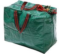 Green Christmas Storage Bag Boxes | Lighting Tree Balls Storage Protection Bag Box | Xmas Decoration Ornaments Reusable Bag (Green - Christmas Decorations Storage Bag (46x25x38))