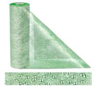 Green Christmas Table Runner, Anstore Green Table Runners, 1181"x9" Non-woven Table Runner Roll for Wedding with 150pcs Rhinestone,Dining Table Wedding Decorations for Christmas Banquet Home Decor