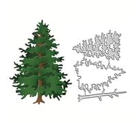 Green Christmas Tree Frame Metal Die Cuts Dies Stencil, Christmas Cutting Dies Cut Stencils DIY Scrapbooking Cards Photo Album Craft Embossing Paper Dies for Album Card Scrapbooking Making