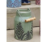 Green Churn Ceramic Table Decoration Flower Vase Dibor Green Large