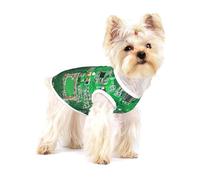 Green Circuit Board,Cotton Sleeveless Pet T-Shirt Soft Stretchy Puppy Breathable Vest,S
