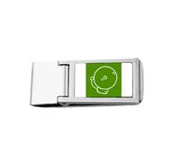 Green Class End Knock Slim Money Clip Stainless Holder Pocket Wallet