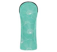 Green Clear Morning Glory Golf Cover Pu Leather with Number Tags for Driver Fairway Wood Hybrid golf gifts